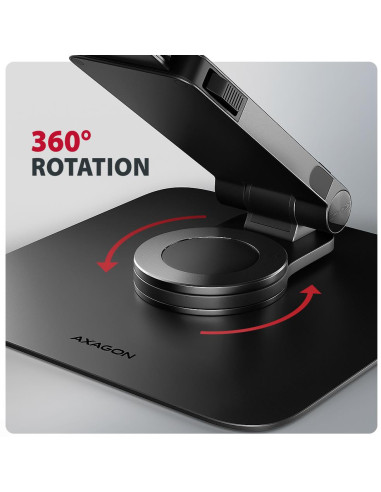 NB ACC STAND 10-17" ROTATING/ALUMINUM STND-LRB AXAGON