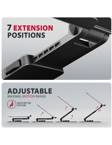 NB ACC STAND 10-17" ROTATING/ALUMINUM STND-LRB AXAGON