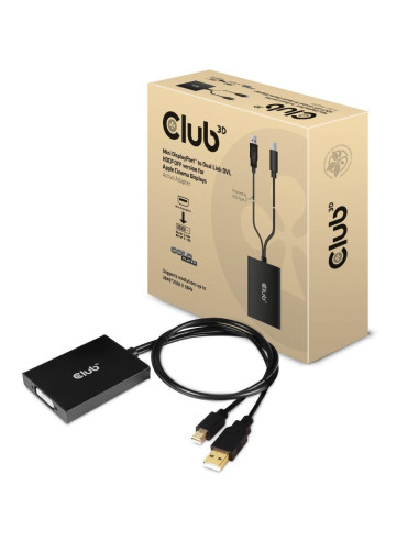 I/O ADAPTER MINI DP TO DVI/ACTIVE CAC-1130-A CLUB3D