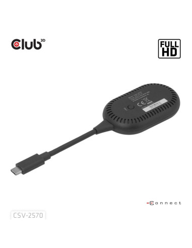 I/O ADAPTER WRL USB-C TO HDMI/CSV-2570 CLUB3D