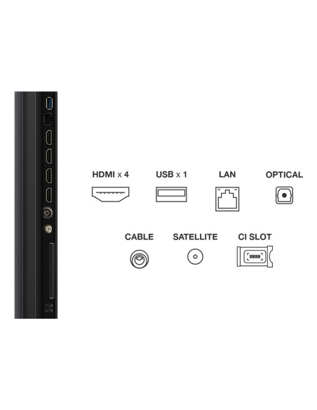 TV Set, TCL, 55 ", 4K Ultra HD, 3840 x 2160 pixels, Flat, 16:9, QD-Mini LED, 55Q6C