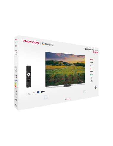 TV Set, THOMSON, 65 ", 4K Ultra HD, 3840 x 2160 pixels, Flat, QLED, 65QG5C14