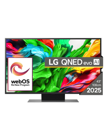 TV Set, LG, 43", 4K/Smart, 3840x2160, Wireless LAN, Bluetooth, webOS, Black, 43QNED86A3C