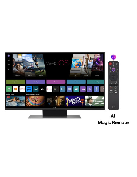 TV Set, LG, 43", 4K/Smart, 3840x2160, Wireless LAN, Bluetooth, webOS, Black, 43QNED86A3C