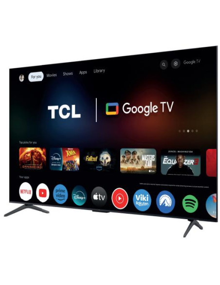 TV Set, TCL, 55 ", 4K Ultra HD, 3840 x 2160 pixels, Flat, QD-Mini LED, 55C61K