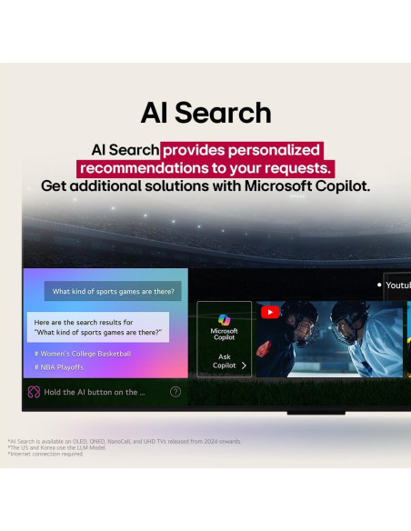 TV Set, LG, 65 ", 4K Ultra HD, 3840 x 2160 pixels, Flat, 16:9, QNED, 65QNED70A6A