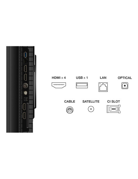 TV Set, TCL, 75 ", 4K Ultra HD, 3840 x 2160 pixels, Flat, 16:9, QLED, 75P8K