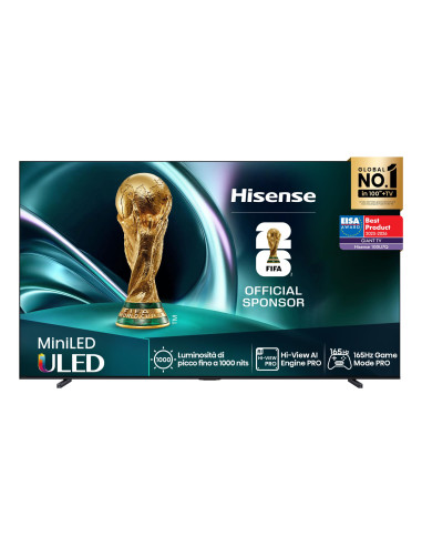 TV Set, HISENSE, 100 ", 4K Ultra HD, 3840 x 2160 pixels, Flat, 16:9, ULED, 100U7Q