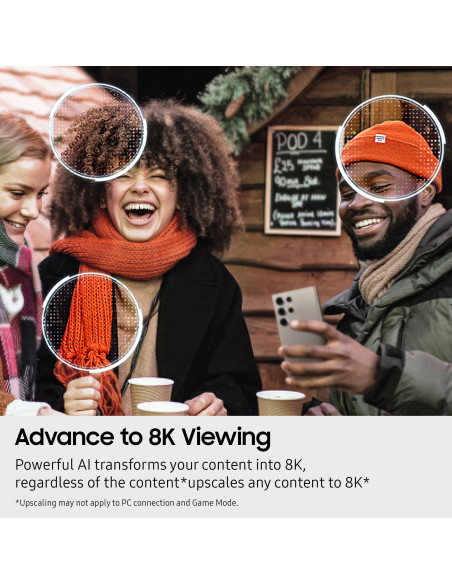 TV Set, SAMSUNG, 75 ", 8K Ultra HD, 7680 x 4320 pixels, Flat, Neo QLED, QE75QN900FTXXH