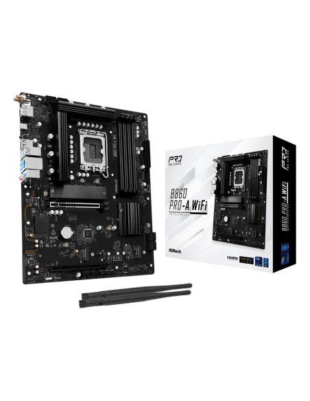 Mainboard, ASROCK, Intel B860 Express, LGA1851, ATX, Memory DDR5, Memory slots 4, 1xPCI-Express 4.0 16x, 1xPCI-Express 5.0 16x,