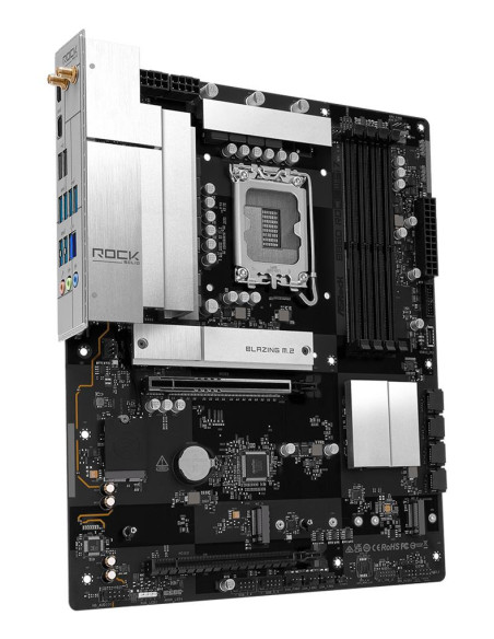 Mainboard, ASROCK, B860 Rock WiFi 7, Intel B860, LGA 1851 (Socket V1), ATX, RAM DDR5-SDRAM, 4xSlots, Wi-Fi Yes, Bluetooth Yes, 
