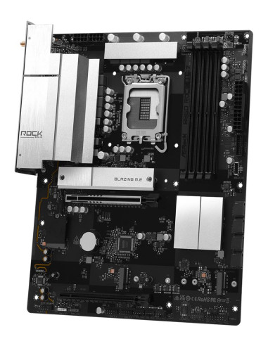 Mainboard, ASROCK, B860 Rock WiFi 7, Intel B860, LGA 1851 (Socket V1), ATX, RAM DDR5-SDRAM, 4xSlots, Wi-Fi Yes, Bluetooth Yes, 