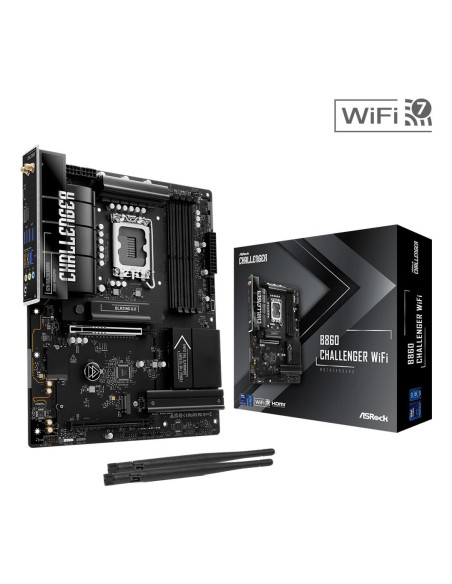 Mainboard, ASROCK, Intel B860, LGA 1851 (Socket V1), ATX, RAM DDR5-SDRAM, 4xSlots, Wi-Fi Yes, Bluetooth Yes, 1xNumber of M.2 (M