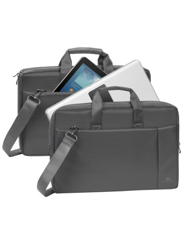 NB CASE CENTRAL 17.3"/8251 GREY RIVACASE