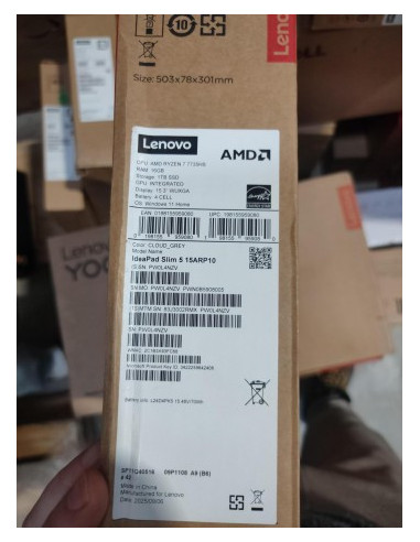 LENOVO IDEAPAD SLIM 5 RYZEN 7 7735HS15.3 WUXGA (1920X1200) IPS 300NITS ANTI-GLARE, 100% SRGB, 60HZ16GB1TB SSDW11HNOR (CLOUD GRE