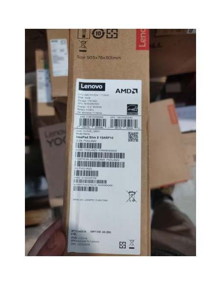 LENOVO IDEAPAD SLIM 5 RYZEN 7 7735HS15.3 WUXGA (1920X1200) IPS 300NITS ANTI-GLARE, 100% SRGB, 60HZ16GB1TB SSDW11HNOR (CLOUD GRE