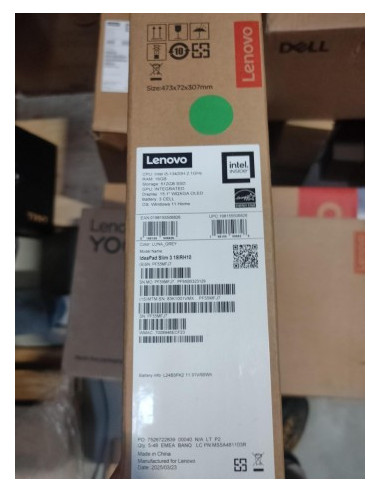 LENOVO IDEAPAD SLIM 3 I5-13420H15.1 WQXGA (2560X1600) OLED 500NITS GLOSSY, 100% DCI-P3, DISPLAYHDR TRUE BLACK 600, 165HZ16GB512