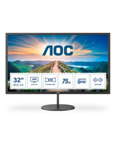 LCD Monitor, AOC, Q32V4, 31.5", Business, Panel IPS, 2560x1440, 16:9, 75Hz, Matte, 4 ms, Speakers, Tilt, Colour Black, Q32V4