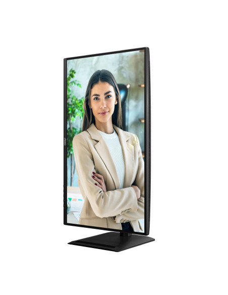 LCD Monitor, AOC, 27 ", 2560 x 1440 pixels, Wide Quad HD, Native aspect ratio 16:9, Flat, Q27P4U