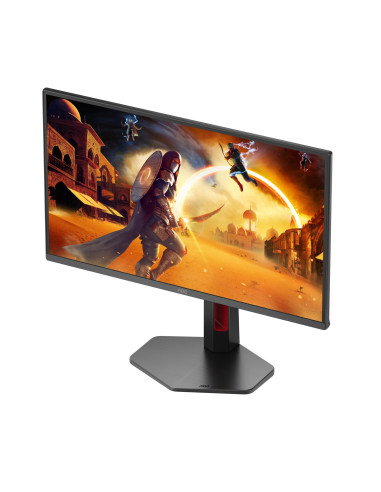 LCD Monitor, AOC, 24.5 ", 2560 x 1440 pixels, Quad HD, Native aspect ratio 16:9, LED, Flat, Q25G4SR