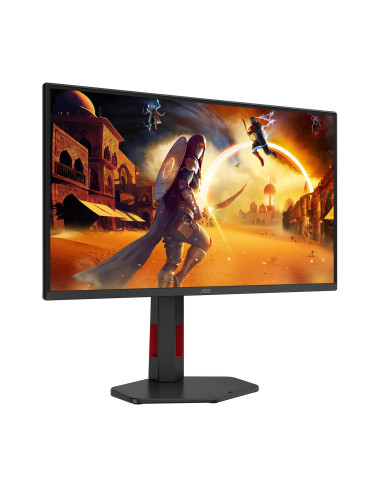 LCD Monitor, AOC, 24.5 ", 2560 x 1440 pixels, Quad HD, Native aspect ratio 16:9, LED, Flat, Q25G4SR