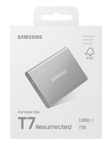 External SSD, SAMSUNG, Read speed 1050 MB/s, Write speed 1000 MB/s, 1000 GB, MU-PD1T0G/WW