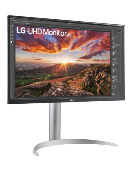 LCD Monitor, LG, 27UP850K-W, 27", Gaming, Panel IPS, 3840x2160, 16:9, 60 Hz, 5 ms, Pivot, Height adjustable, Tilt, Colour Black