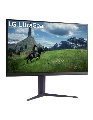 LCD Monitor, LG, 31.5", Panel IPS, 2560x1440, 16:9, 180Hz, 1 ms, Pivot, Height adjustable, Tilt, Colour Black, 32GS85Q-B