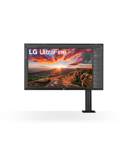 LCD Monitor, LG, 31.5", Panel IPS, 3840x2160, 16:9, 60Hz, 5 ms, Speakers, Swivel, Pivot, Height adjustable, Tilt, Colour Black,