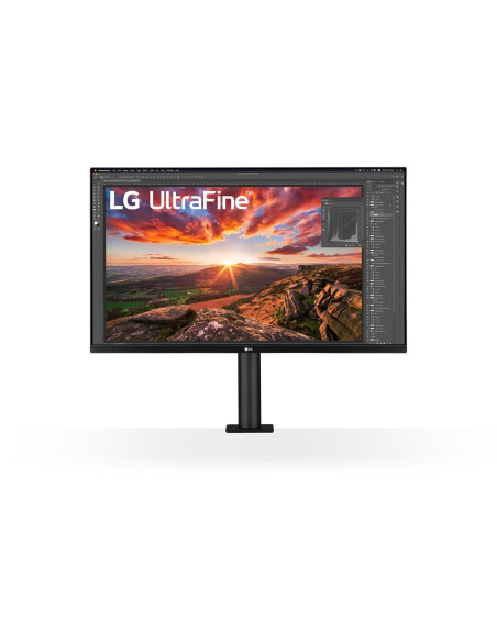 LCD Monitor, LG, 31.5", Panel IPS, 3840x2160, 16:9, 60Hz, 5 ms, Speakers, Swivel, Pivot, Height adjustable, Tilt, Colour Black,