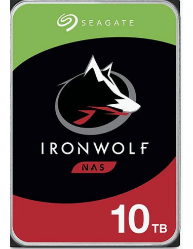 HDD, SEAGATE, IronWolf, 10TB, SATA 3.0, 256 MB, 7200 rpm, 3,5", ST10000VN000
