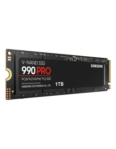 SSD, SAMSUNG, 990 PRO, 1TB, M.2, PCIE, NVMe, MLC, Write speed 6900 MBytes/sec, Read speed 7450 MBytes/sec, 2.3mm, TBW 600 TB, M