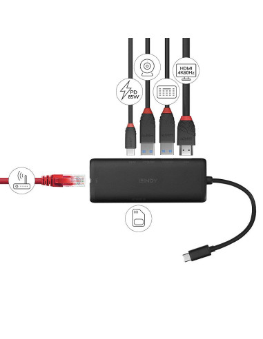 I/O DOCKING STATION USB-C/DST-MINI 43358 LINDY