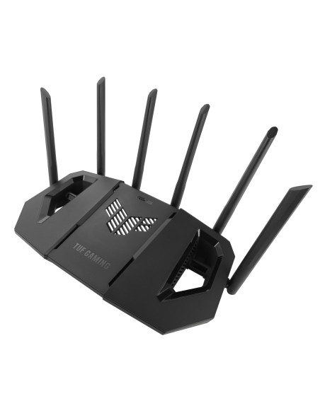 Wireless Router, ASUS, TUF Gaming BE9400, Wi-Fi 7 (802.11be), Data speed 9400 Mbit/s, Ethernet WAN Yes, WAN connection type RJ-