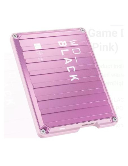 External HDD, WESTERN DIGITAL, P10 Game Drive, WDBA2W0020BPK-WESN, 2TB, USB 3.2, Colour Pink, WDBA2W0020BPK-WES1