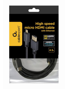 CABLE HDMI-MICRO HDMI 4.5M/V.2.0 BLK CC-HDMID-15 GEMBIRD