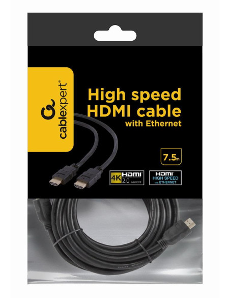CABLE HDMI-HDMI 7.5M V2.0 BLK/CC-HDMI4-7.5M GEMBIRD