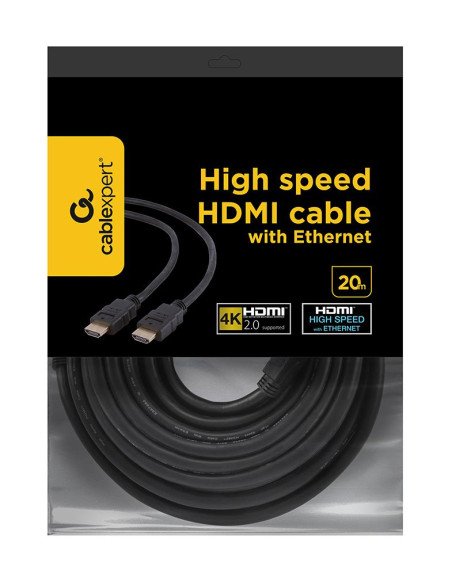 CABLE HDMI-HDMI 20M V2.0 BLK/CC-HDMI4-20M GEMBIRD