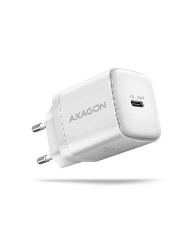 MOBILE CHARGER WALL USB-C 20W/1PORT WHITE ACU-PD20W AXAGON
