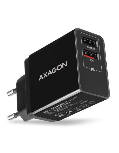 MOBILE CHARGER WALL USB 24W/2PORT ACU-QS24 AXAGON