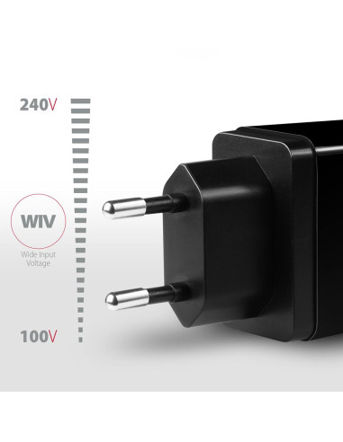 MOBILE CHARGER WALL USB 24W/2PORT ACU-QS24 AXAGON