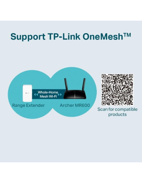Wireless Router, TP-LINK, Wireless Router, 1200 Mbps, IEEE 802.11ac, 1 WAN, 3x10/100/1000M, ARCHERMR600