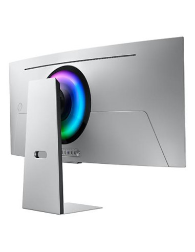 Monitor, SAMSUNG, 34", Gaming/Smart/Curved/21 : 9, Panel OLED, 3440x1440, 21:9, 175Hz, 0.03 ms, Speakers, Swivel, Height adjust
