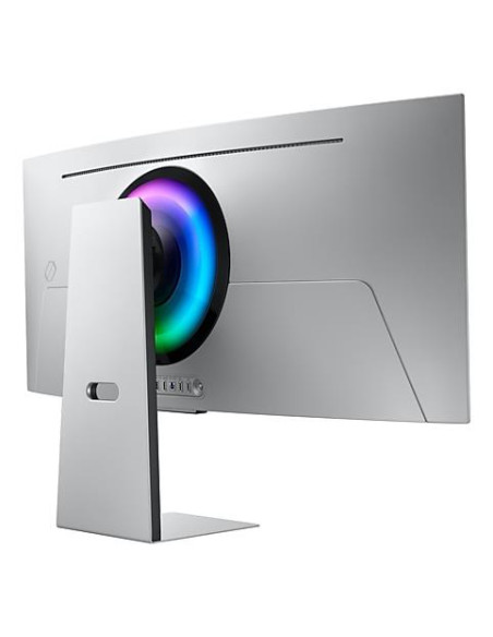 Monitor, SAMSUNG, 34", Gaming/Smart/Curved/21 : 9, Panel OLED, 3440x1440, 21:9, 175Hz, 0.03 ms, Speakers, Swivel, Height adjust