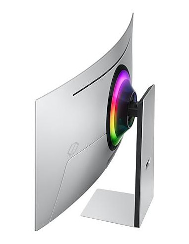 Monitor, SAMSUNG, 34", Gaming/Smart/Curved/21 : 9, Panel OLED, 3440x1440, 21:9, 175Hz, 0.03 ms, Speakers, Swivel, Height adjust