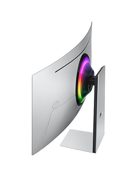 Monitor, SAMSUNG, 34", Gaming/Smart/Curved/21 : 9, Panel OLED, 3440x1440, 21:9, 175Hz, 0.03 ms, Speakers, Swivel, Height adjust
