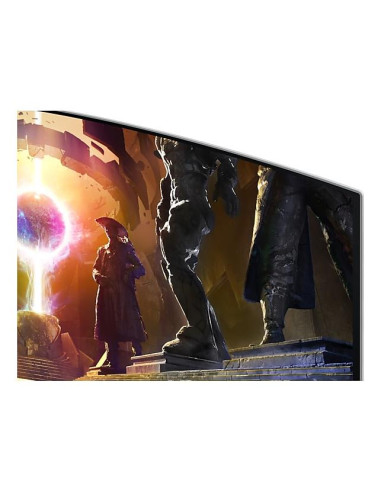 Monitor, SAMSUNG, 34", Gaming/Smart/Curved/21 : 9, Panel OLED, 3440x1440, 21:9, 175Hz, 0.03 ms, Speakers, Swivel, Height adjust