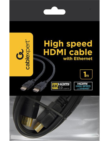 CABLE HDMI-HDMI 1M V2.0 BLK/CC-HDMI4-1M GEMBIRD