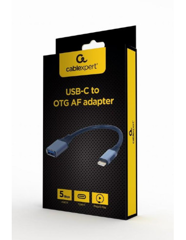 I/O ADAPTER USB-C TO USB OTG/GREY A-USB3C-OTGAF-01 GEMBIRD