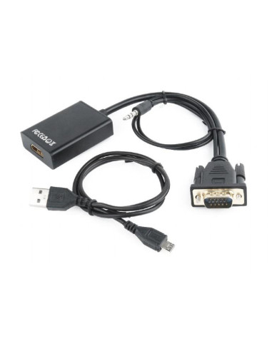 I/O ADAPTER VGA TO HDMI/A-VGA-HDMI-01 GEMBIRD